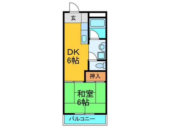 ハイツ１の物件間取画像